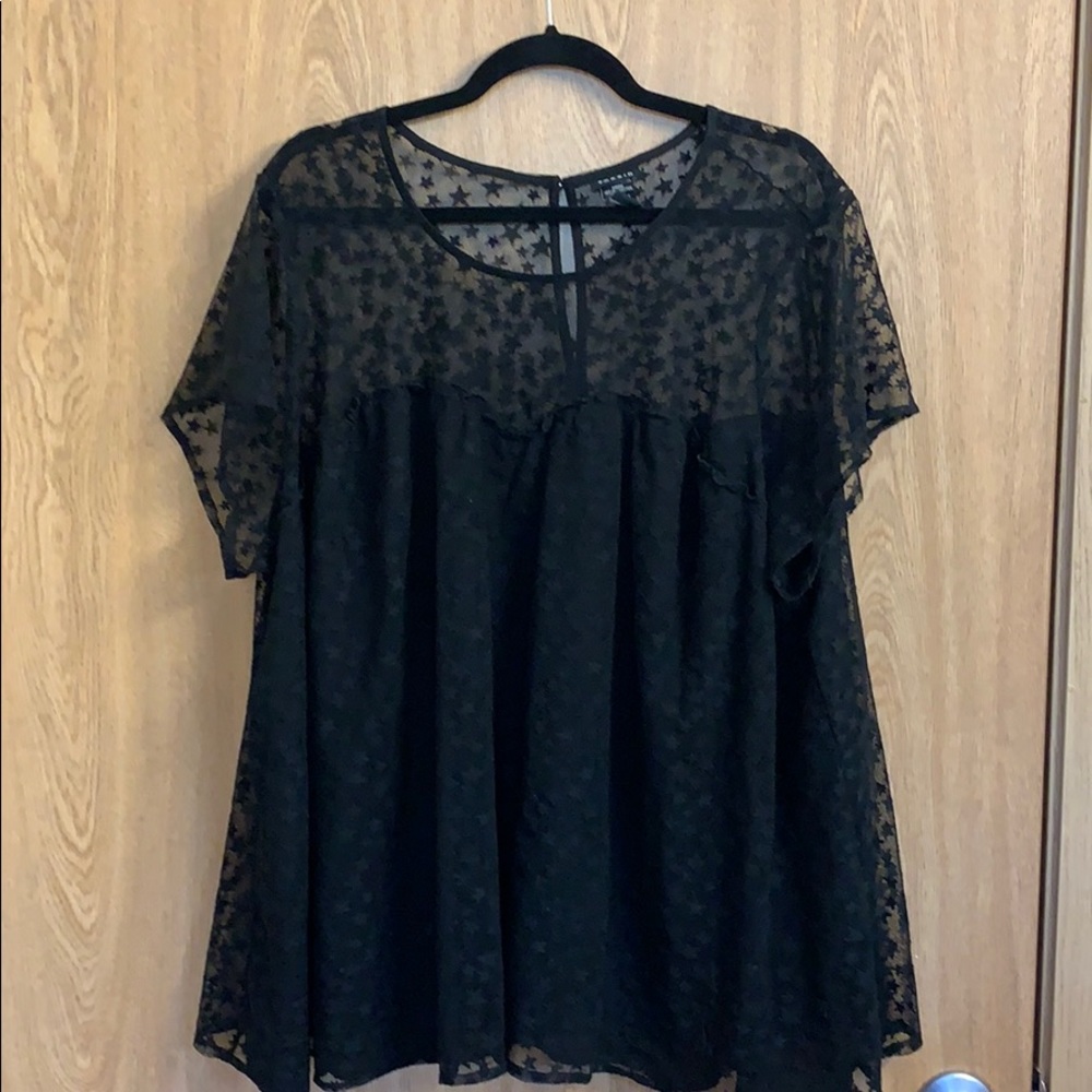 Super cute baby doll star print top